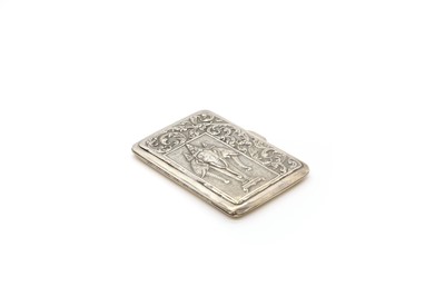 Lot 18 - A silver cigarette case