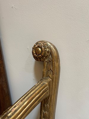 Lot 193 - A giltwood window seat