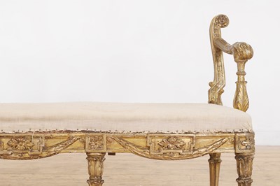 Lot 193 - A giltwood window seat