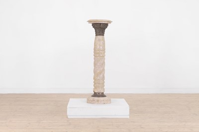 Lot 116 - A marble and gilt-metal pedestal