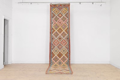 Lot 172 - A flat-weave kilim runner