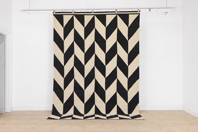 Lot 218 - A contemporary wool flat-weave carpet