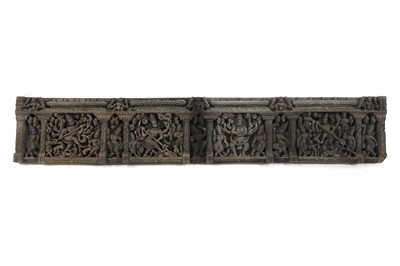 Lot 160A - A carved hardwood frieze