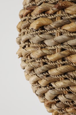 Lot 61 - A woven wicker table lamp