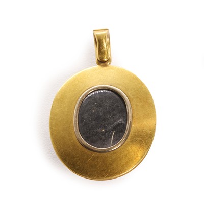 Lot 13 - A Victorian enamel Amity Eternity Infinity memorial pendant