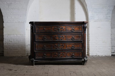 Lot 48 - A walnut commode