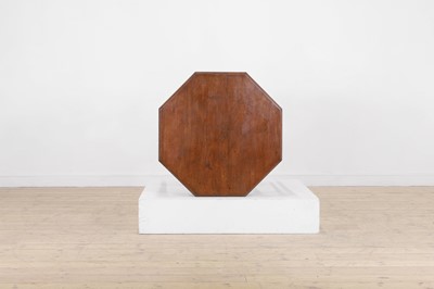 Lot 17 - A walnut centre table