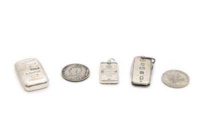 Lot 74 - Two silver ingots