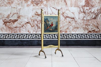 Lot 99 - A Regency giltwood fire screen in the manner of Thomas Chippendale the Younger