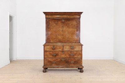 Lot 423 - A William and Mary walnut escritoire