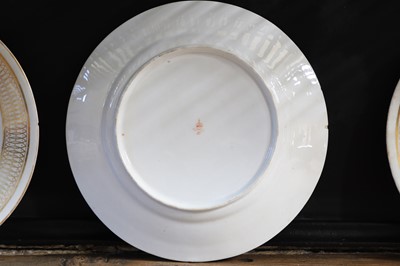 Lot 106 - Twenty-two Regency Derby porcelain dessert plates