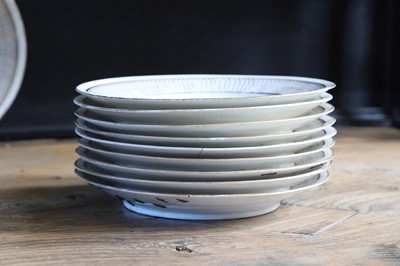Lot 106 - Twenty-two Regency Derby porcelain dessert plates