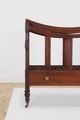 Lot 78 - A Regency mahogany country house canterbury