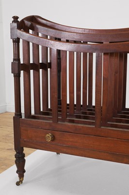 Lot 78 - A Regency mahogany country house canterbury