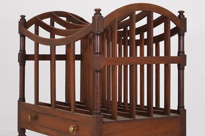 Lot 78 - A Regency mahogany country house canterbury