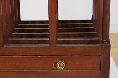 Lot 78 - A Regency mahogany country house canterbury