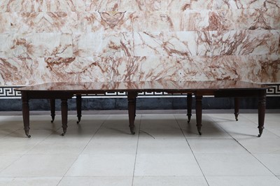 Lot 226 - A George IV mahogany extending dining table attributed to Gillows of Lancaster