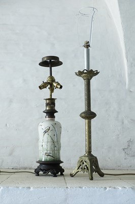 Lot 131 - Two Victorian table lamps