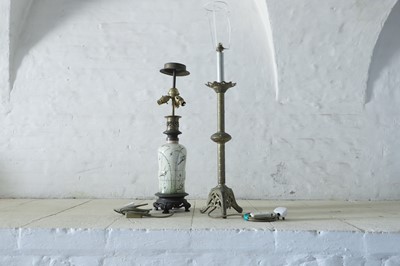 Lot 131 - Two Victorian table lamps