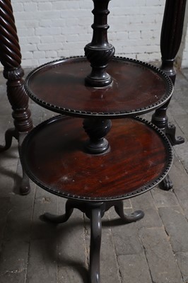Lot 120 - Two George III-style mahogany torchères