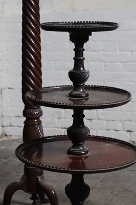 Lot 120 - Two George III-style mahogany torchères