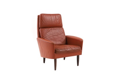 Lot 486 - A Danish leather armchair