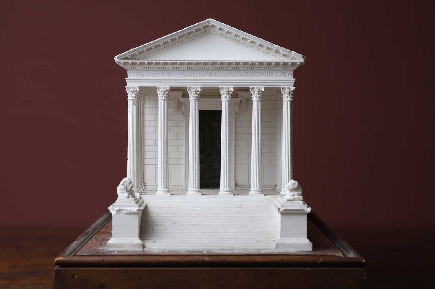 Lot 248 - A plaster of Paris model of Maison Carrée