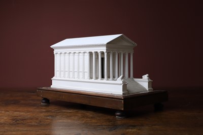 Lot 248 - A plaster of Paris model of Maison Carrée