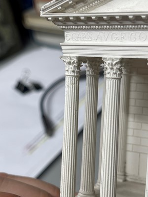 Lot 248 - A plaster of Paris model of Maison Carrée