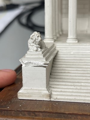 Lot 248 - A plaster of Paris model of Maison Carrée