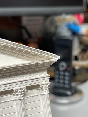 Lot 248 - A plaster of Paris model of Maison Carrée