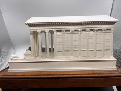 Lot 248 - A plaster of Paris model of Maison Carrée