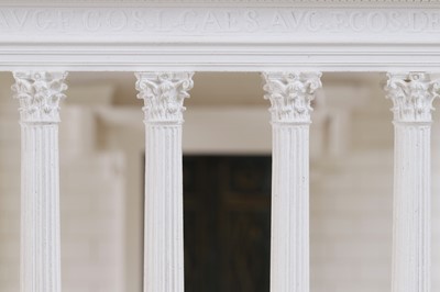 Lot 248 - A plaster of Paris model of Maison Carrée