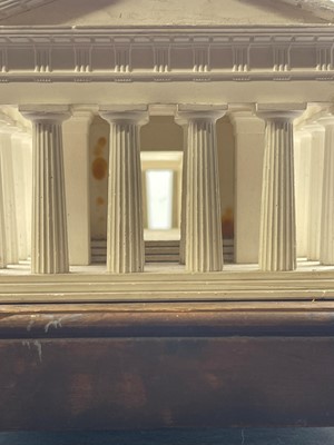 Lot 250 - A plaster of Paris model of the Temple of Hera II at Paestum