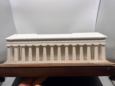 Lot 250 - A plaster of Paris model of the Temple of Hera II at Paestum
