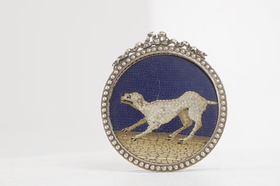 Lot 244 - A circular micromosaic panel