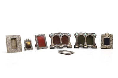 Lot 60 - A group of silver photograph frames