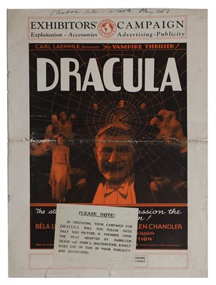 Lot 65 - A rare 'Dracula', Universal Pictures British Press book