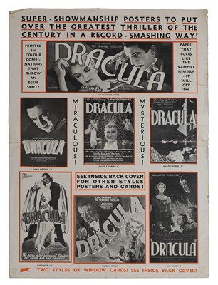 Lot 65 - A rare 'Dracula', Universal Pictures British Press book