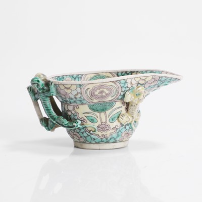 Lot 85 - A Chinese famille verte wine cup