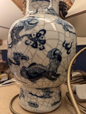 Lot 179 - A pair of Chinese blue and white vases