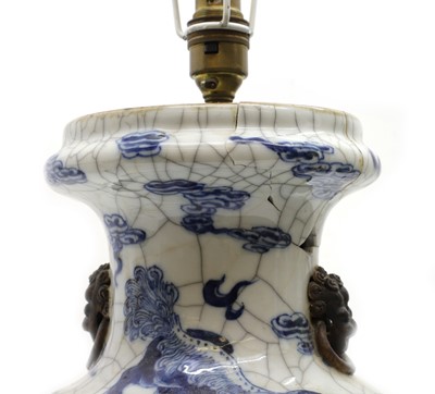 Lot 179 - A pair of Chinese blue and white vases