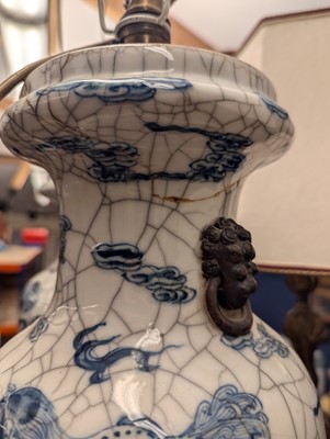 Lot 179 - A pair of Chinese blue and white vases