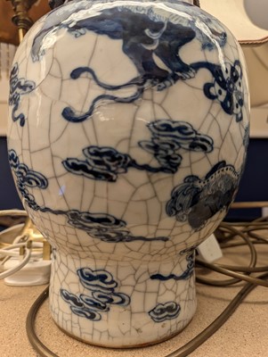 Lot 179 - A pair of Chinese blue and white vases