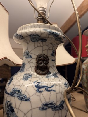 Lot 179 - A pair of Chinese blue and white vases