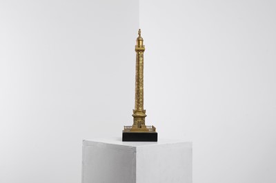 Lot 184 - A gilt-metal model of the Vendôme Column