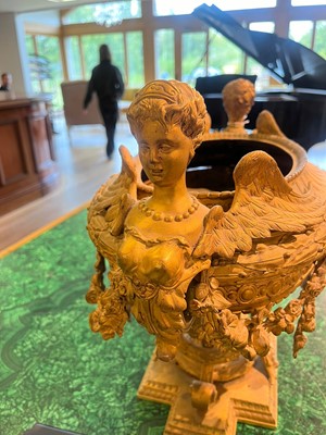 Lot 174 - A Louis XVI-style gilt-metal jardinière