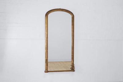 Lot 179 - A giltwood overmantel mirror