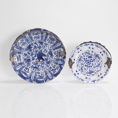 Lot 36 - Two Chinese blue and white plates