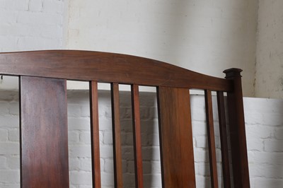 Lot 143 - An Edwardian mahogany bed